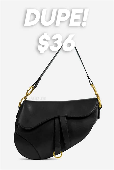 black dior saddle bag dupe